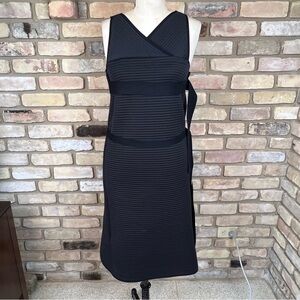 TER ET BANTINE black quilted dress with adjustable straps